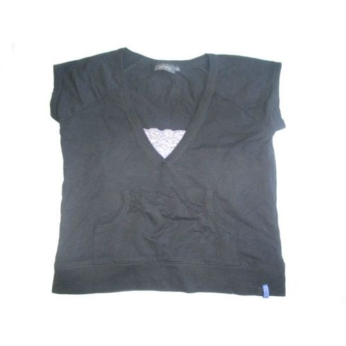 Tee-Shirt "Dentelle" Taille Xl Noir