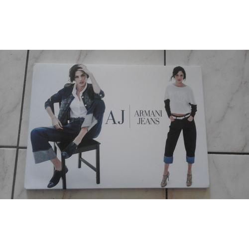 Affiche Aj :Armani Jeans. Deux Faces Différentes.