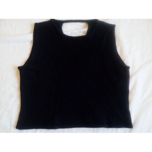 Pull Noir Sans Manches Etam Taille 42 R