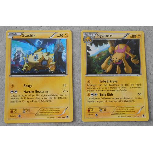 Pokemon - Vigueur Spectral - Statitik 26/119 + Mygavolt Rare 27/119 Fr