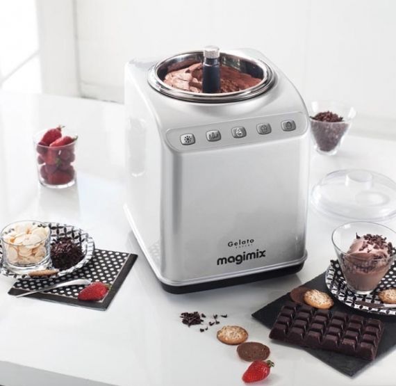 Magimix GELATO EXPERT - Sorbetire - 2 litres - 180 Watt - Chrome mat_image_2|Rakuten