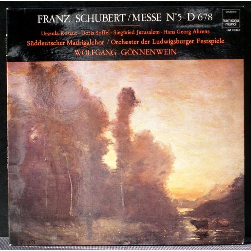 Schubert Messe 5 D.678 Gönnenwein Lp & Cv Ex
