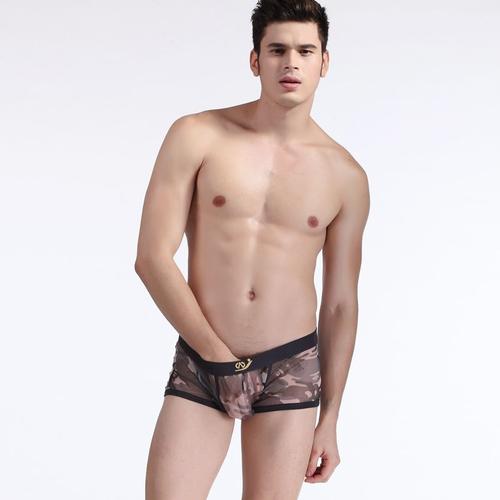 Boxer Slip Armee Camouflage  Homme Viril Transparent Underwear Man Militaire