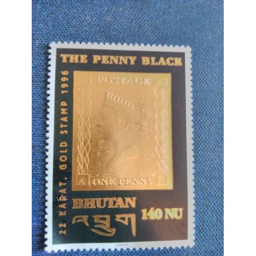 The Penny Black 22 Karat Gold Stamp 1966