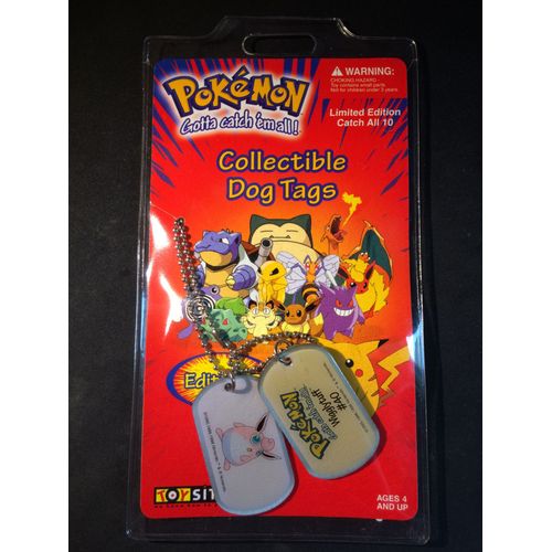 Pokemon Collectible Dog Tags - Grodoudou - Edition 3 - Scellé