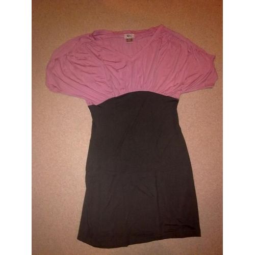 Robe B.P.C Grise Et Rose - T42