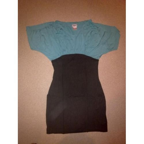 Robe Bpc Grise Et Bleu - T42