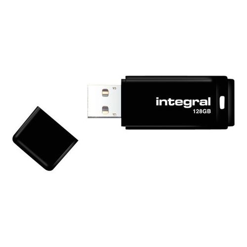 Integral - Clé USB - 128 Go - USB 2.0 - noir