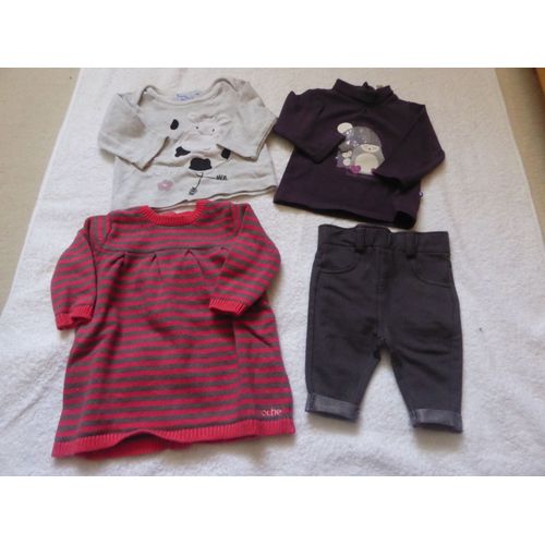 Lot Vêtements Bébé Fille - Taille 1 Mois
