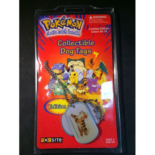 Pokemon Collectible Dog Tags - Caninos - Edition 3 - Scellé