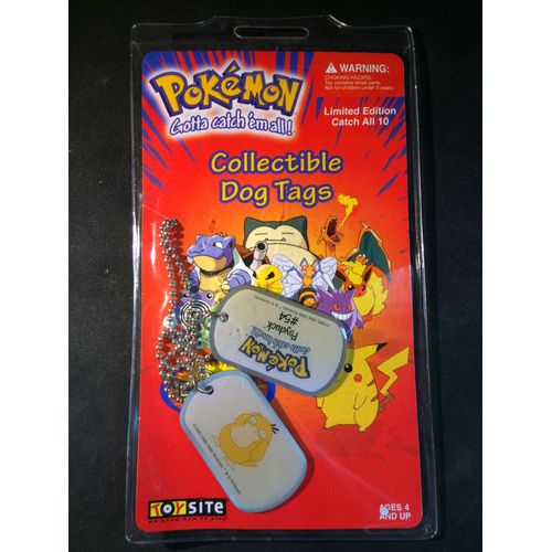 Pokemon Collectible Dog Tags - Psykokwak - Edition 3 - Scellé