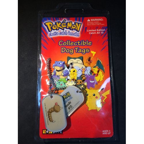 Pokemon Collectible Dog Tags - Aspicot - Edition 2 - Scellé