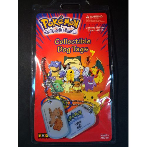 Pokemon Collectible Dog Tags - Goupix - Edition 3 - Scellé