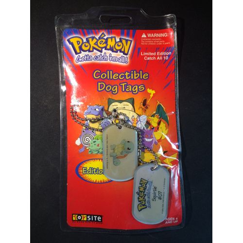 Pokemon Collectible Dog Tags - Carapuce - Edition 2 - Scellé