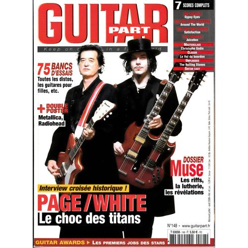Guitar Part N°148 : Page / White Le Choc Des Titans, Dossier Muse, + Cd