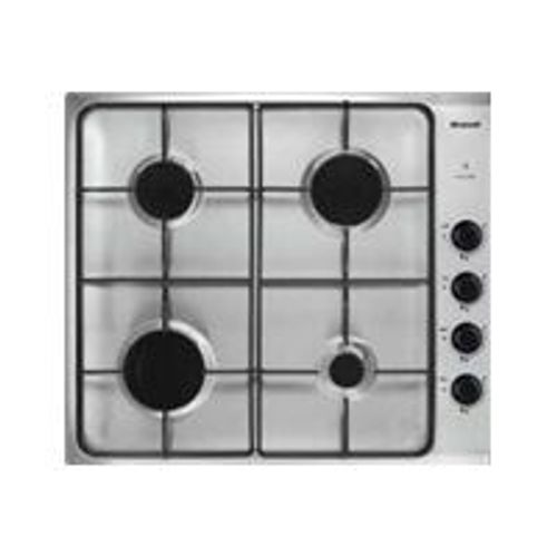 Brandt BPE6410X - Table de cuisson au gaz - 4 plaques de cuisson - Niche - largeur : 56 cm - profondeur : 49 cm - acier inoxydable