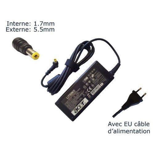 Original 65W AC adaptateur pour Acer Aspire 3000 3410 5100 5315 5520 5535 7730 ordinateur PC portable chargeur bloc d'alimentation avec câble d'alimentation 19V 3.42A