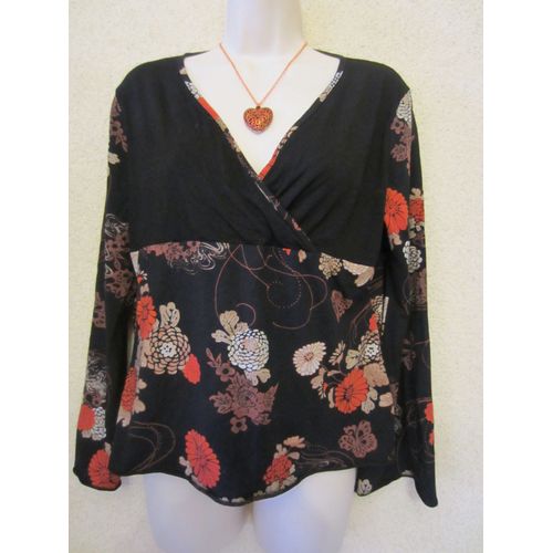 Top Noir Et Orange T 42