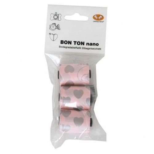 Sacs Ramasse-Crottes Pour Bon Ton Nano - Rose