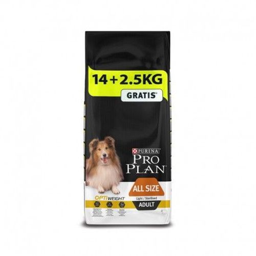 Pro Plan - Adult Light / Sterilised - 14 + 2,5 Kg Gratuits