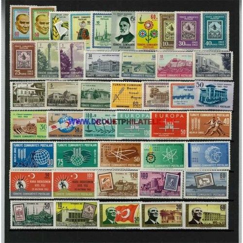 Turquie 1963 Annee Complete Timbres Neufs **