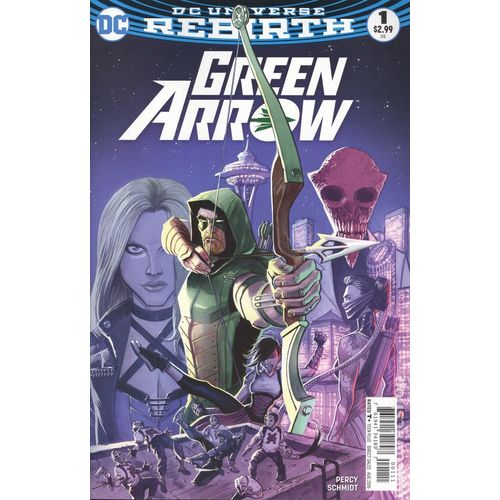 Green Arrow 1 Regular Cover ( O. Schmidt , V.O. 2016 ) **  Rebirth D.C **