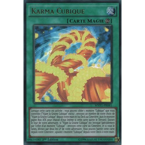 Carte Yu-Gi-Oh - Karma Cubique - Mvp1-Fr041 Ultra Rare 1ère Edition