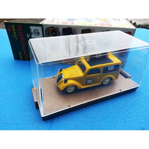 Brumm R56 - Fiat 500 Commerciale "Amaro 18" Jaune 1:43 (1e Série)-Brumm