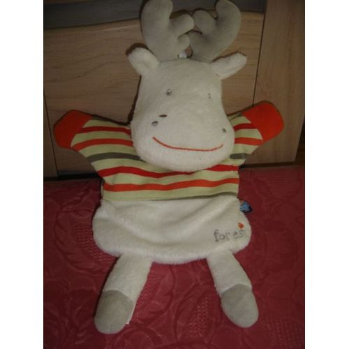 Doudou Marionnette Renne/Cert/Élan Forest Sucre D'orge