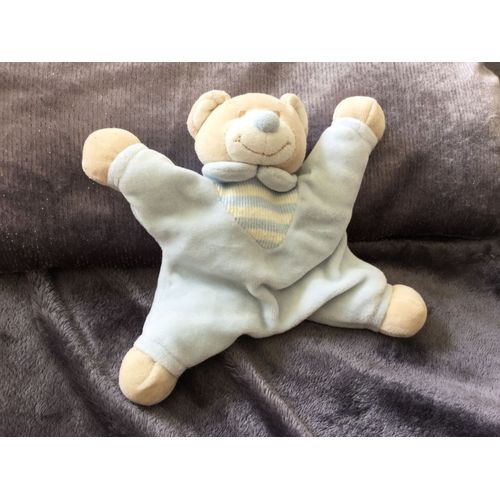 Ours Jolly Baby Semi Plat Bleu 