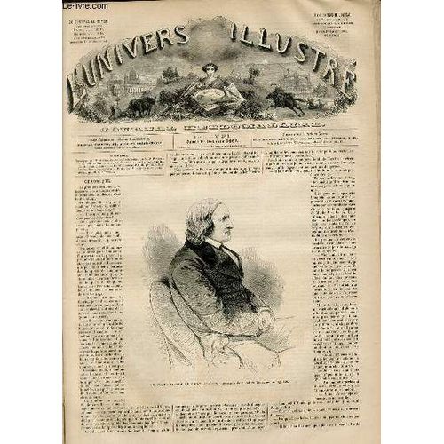 L'univers Illustre - Sixieme Annee N° 281 Le Comte Alfred De Vigny