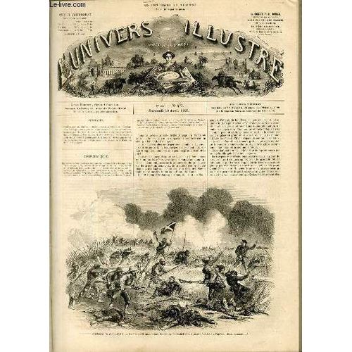 L'univers Illustre - Huitieme Annee N° 425 Guerre D'amérique - Bataille Du 25 Mars Devant Petersburg