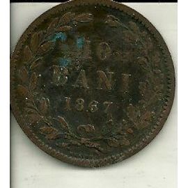 Pièce De 10 Bani 1867 Roumanie
