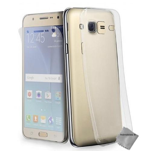 Housse Etui Coque Gel Fine Pour Wiko Samsung Galaxy J7 (2016) + Verre Trempe - Transparent Tpu