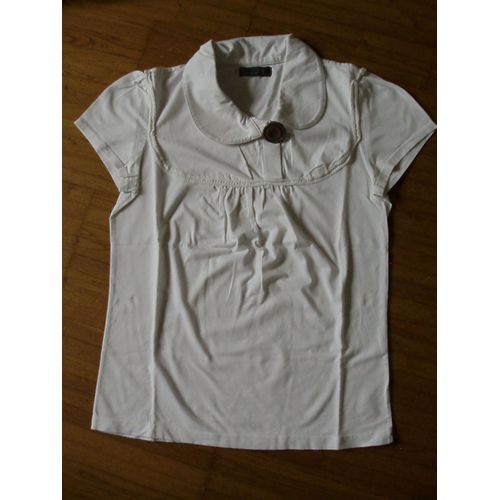 Polo Only Coton M Blanc