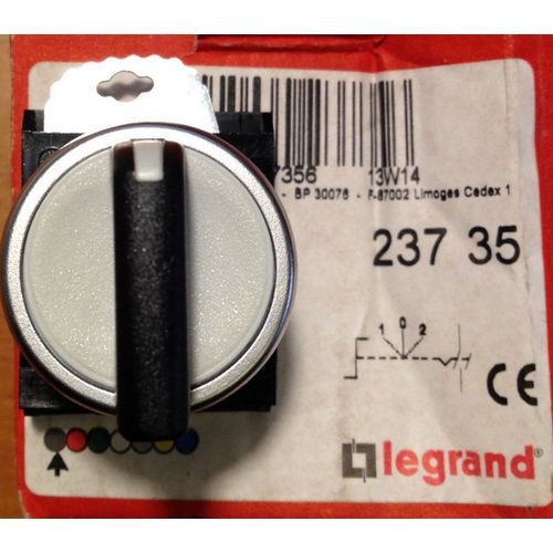 Legrand 23735 - Osmoz complet non lum - bouton tournant à levier - 3 positions