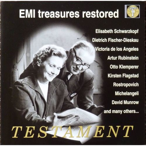 Dietrich Fischer-Dieskau Erich Kunz Hollywood String Quartet Lisa Della Casa Solomon Tito Gobbi Andrès Segovia D Joan Hammond David Oistrakh Charles Craig Artur Rubinstein Igor Markevich E Schwarzkopf