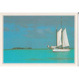 Bahamas, " Voilier Au Large De Nassau ".