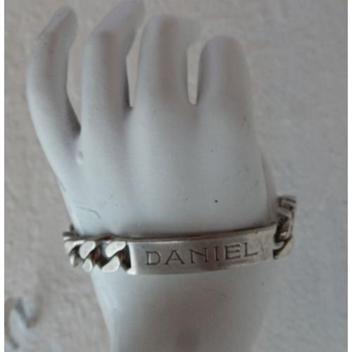 Gourmette Bracelet De Poignet Argent Massif Daniel