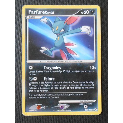 Pokemon - Farfuret Niv.21 - 60pv Carte N°100/130