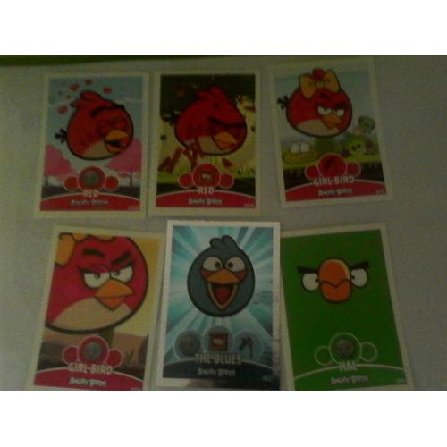 Lot De 5 Cartes Angry Birds