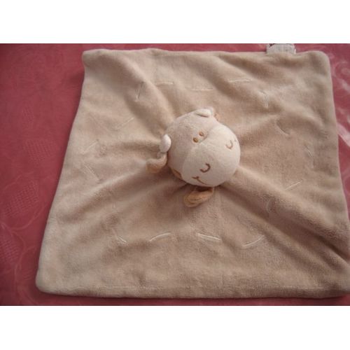 Doudou Plat Vache Marron Bengy
