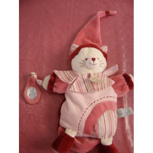 Doudou Marionnette Chat Rose Doudou Et Compagnie