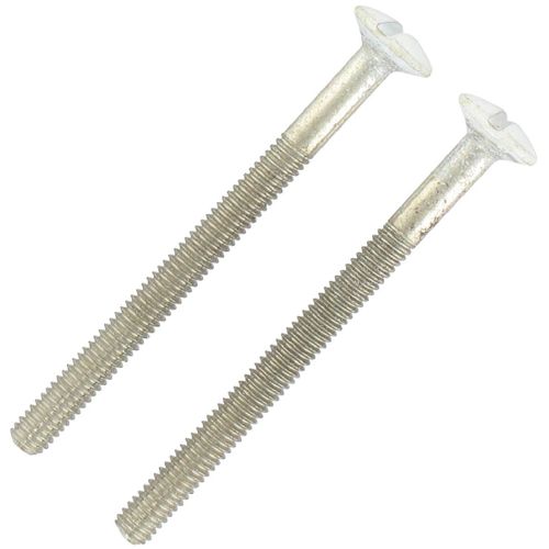 Visserie pour poignée de porte DT 2000 - Nickelé satiné - 2 vis relieuses + 2 douilles