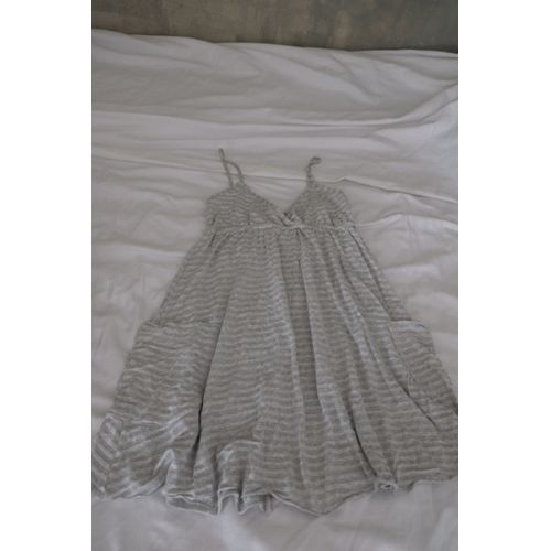 Mini Robe Plage 36 38 Argenté