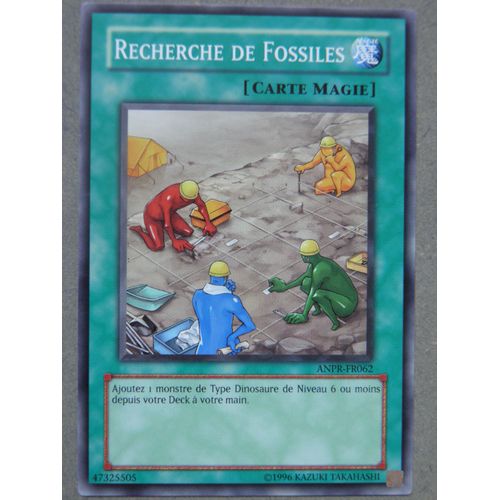 Yu-Gi-Oh - Recherche De Fossiles - Anpr-Fr062 - Commune