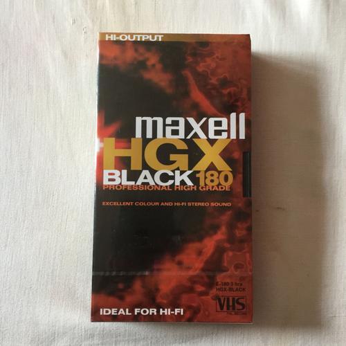 Cassette MAXEL BLACK 180 - VHS