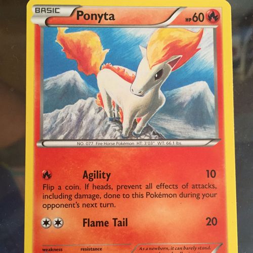 Carte Pokemon De Ponyta De La Série Generation En Anglais 