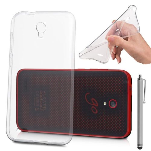 Coque Silicone Pour Alcatel Go Play Gel Ultraslim Et Ajustement Parfait - Transparent + Stylet
