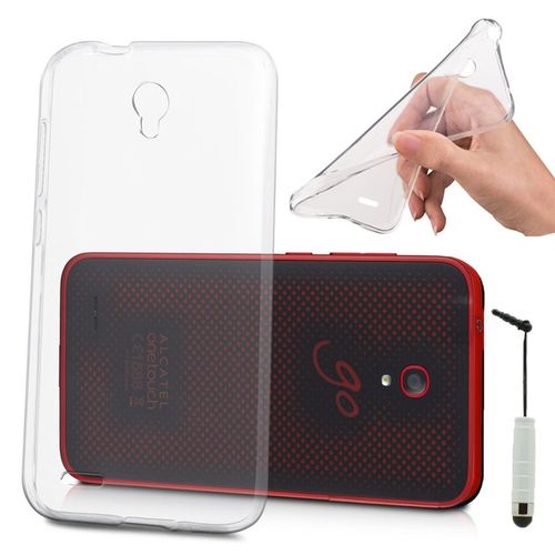 Coque Silicone Pour Alcatel Go Play Gel Ultraslim Et Ajustement Parfait - Transparent + Mini Stylet